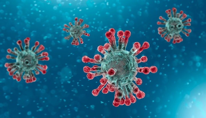 microscopic-view-of-coronavirus-a-pathogen-that-attacks-the-tract-picture-id1200706447