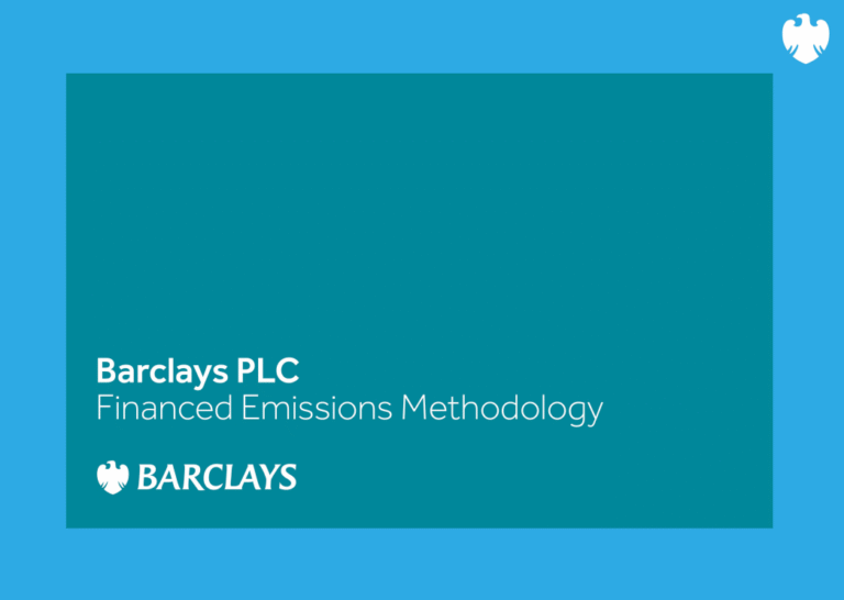 Barclays 2024 Financed Emissions Methodology