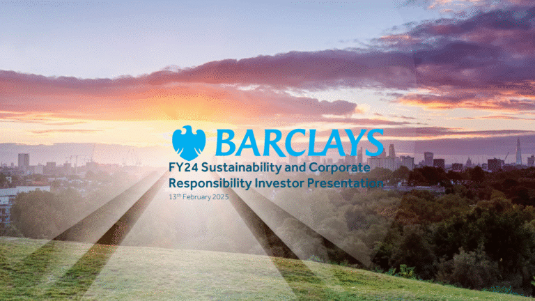 Barclays FY24 Sustainability and Corporate Responsibility Report