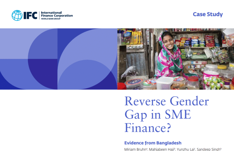 IFC case study Reverse Gender Gap in SME Finance Evidence from Bangladesh
