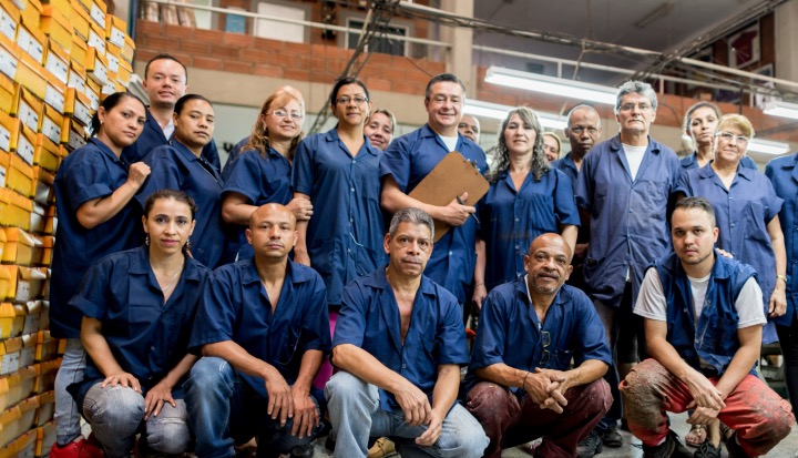 Group of Workers at a Factory