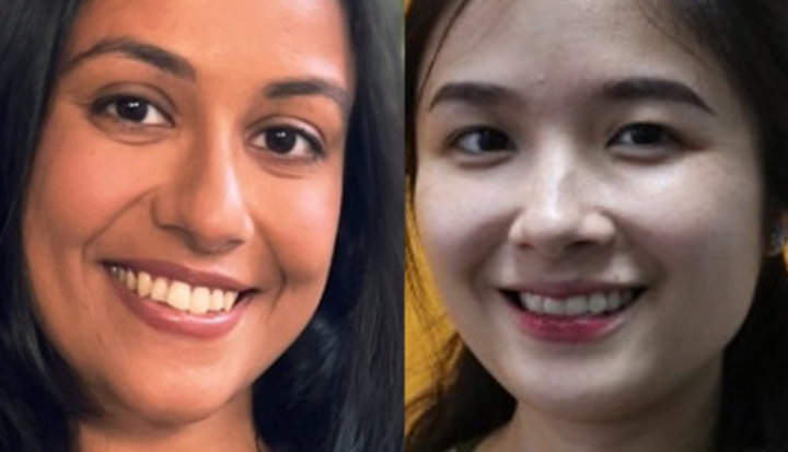 Nguyet Tran Thi Minh in Vietnam and Tanvi Jaluka in California.